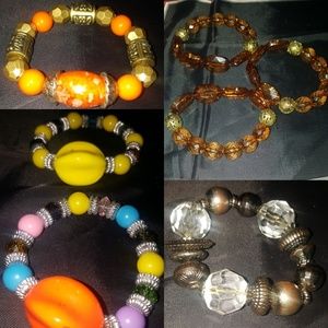 Acrylic beads bracelets